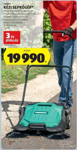 ALDI Ferrex kézi seprőgép ajánlat