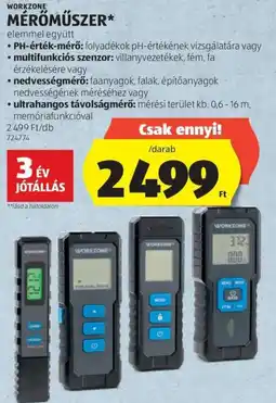 ALDI Workzone mérőműszer ajánlat