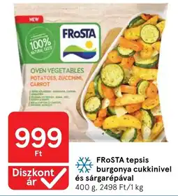 Tesco Frosta tepsis burgonya cukkinivel és sárgarépával ajánlat