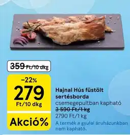 Tesco Hajnal Hús füstölt sertésborda ajánlat