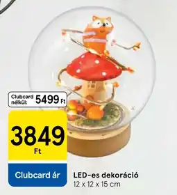 Tesco LED-es dekoráció ajánlat