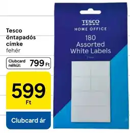 Tesco Tesco öntapadós címke ajánlat