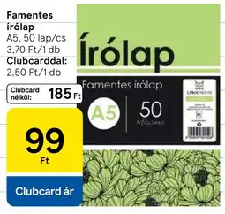 Tesco Famentes írólap ajánlat