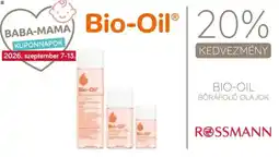 Rossmann Bio-Oil bőrápoló olajok ajánlat