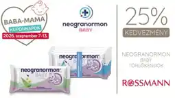 Rossmann Neogranormon baby törölkendők ajánlat