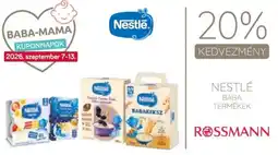 Rossmann Nestlé baba termékek ajánlat