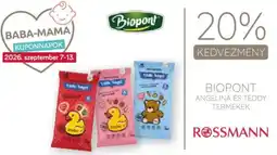 Rossmann Biopont angelina és teddy termékek ajánlat