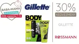 Rossmann Gillette ajánlat