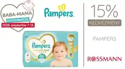 Rossmann Pampers ajánlat
