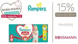Rossmann Pampers ajánlat