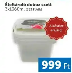 PRIVÁT Ételtároló doboz szett ajánlat