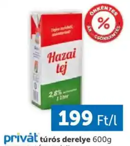 PRIVÁT Hazai tej ajánlat