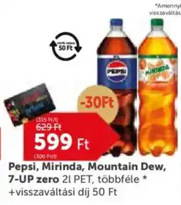 PRIVÁT Pepsi, Mirinda, Mountain Dew, 7-UP zero ajánlat