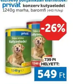PRIVÁT privat kutyaeledel ajánlat