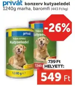 PRIVÁT privat kutyaeledel ajánlat