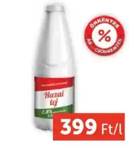PRIVÁT Hazai tej ajánlat