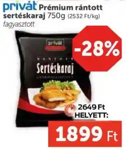 PRIVÁT Privát sertéskaraj ajánlat