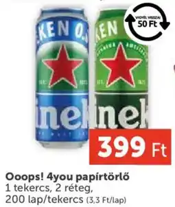 PRIVÁT Ooops! 4you papírtörlő ajánlat