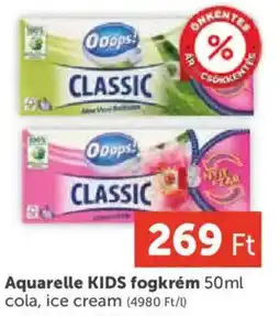 PRIVÁT Aquarelle kids fogkrém ajánlat