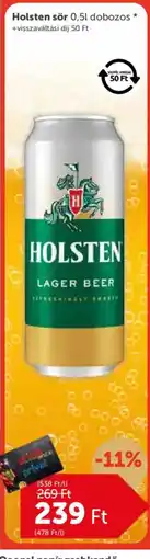 PRIVÁT Holsten lager beer ajánlat