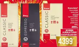 Coop BRAVOS KÁVÉ ajánlat