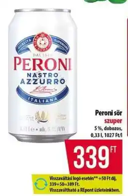 Coop Peroni sör ajánlat