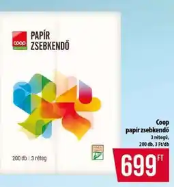 Coop Coop papír zsebkendő ajánlat