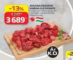 Auchan Auchan Kedvenc Marha Gulyáshús ajánlat