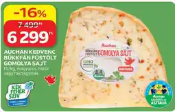 Auchan AUCHAN KEDVENC BÜKKFÁN FÜSTÖLT GOMOLYA SAJT ajánlat