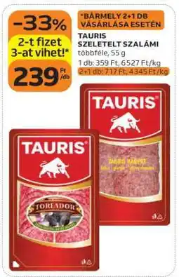 Auchan TAURIS SZELETELT SZALÁMI ajánlat