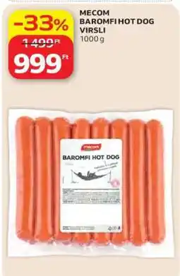Auchan MECOM BAROMFI HOT DOG VIRSLI ajánlat