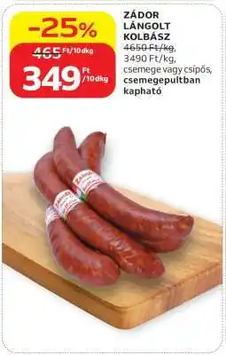 Auchan ZÁDOR LÁNGOLT KOLBÁSZ ajánlat