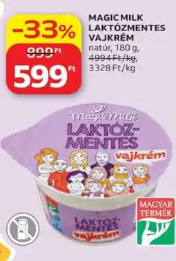 Auchan MAGIC MILK LAKTÓZMENTES VAJKRÉM ajánlat