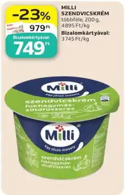 Auchan MILLI Szendvicskrém ajánlat