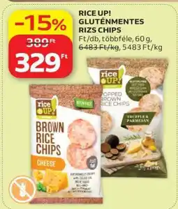 Auchan RICE UP! GLUTÉNMENTES RIZS CHIPS ajánlat