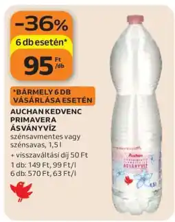 Auchan Auchan Kedvenc Primavera Ásványvíz ajánlat