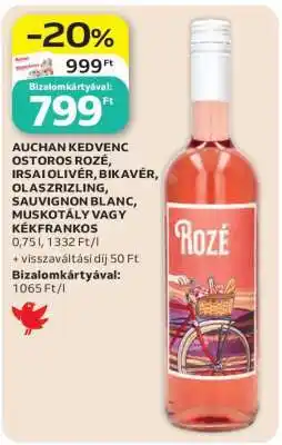 Auchan AUCHAN KEDVENC OSTOROS ROZÉ ajánlat