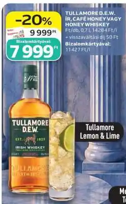 Auchan Tullamore D.E.W. Ír, Café Honey vagy Honey Whiskey ajánlat