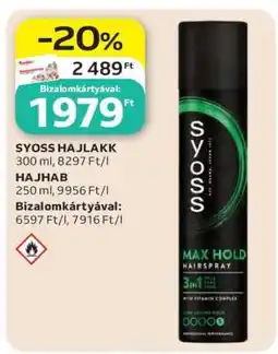 Auchan SYOSS HAJLAKK ajánlat