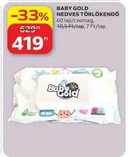 Auchan BABY GOLD NEDVES TÖRLŐKENDŐ ajánlat