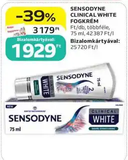 Auchan SENSODYNE CLINICAL WHITE FOGKRÉM ajánlat