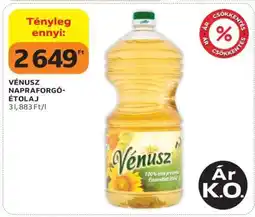 Auchan VÉNUSZ Napraforgó-étolaj ajánlat