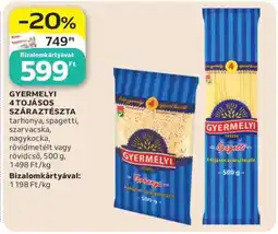 Auchan Gyermelyi 4 tojásos száraztészta ajánlat