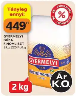 Auchan Gyermelyi Búza-finomliszt ajánlat