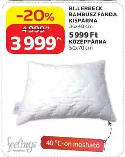 Auchan BILLERBECK BAMBUSZ PANDA KISPÁRNA ajánlat