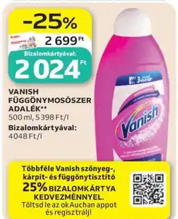 Auchan VANISH FÜGGÖNYMOSÓSZER ADALÉK ajánlat