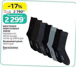 Auchan INEXTENSO FÉRFI 5 PÁRAS ZOKNI ajánlat