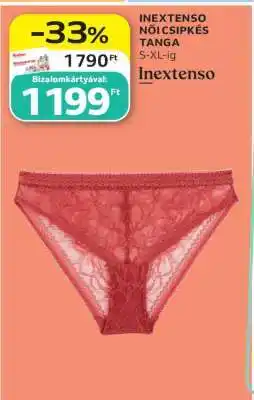 Auchan INEXTENSO NŐI CSIPKÉS TANGA ajánlat