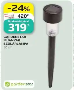 Auchan GARDENSTAR Műanyag Szolárlámpa ajánlat