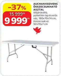Auchan AUCHAN KEDVENC ÖSSZECSUKHATÓ ASZTAL ajánlat